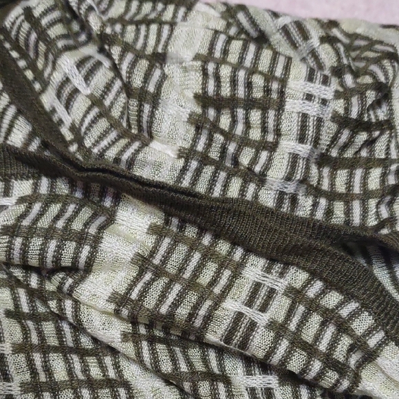NWOT Jones New York Green and Cream Striped Cape/Poncho - Picture 5 of 5